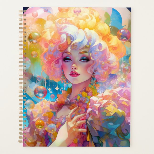 Surreal Lady Fantasy Art Planer (Vorderseite)