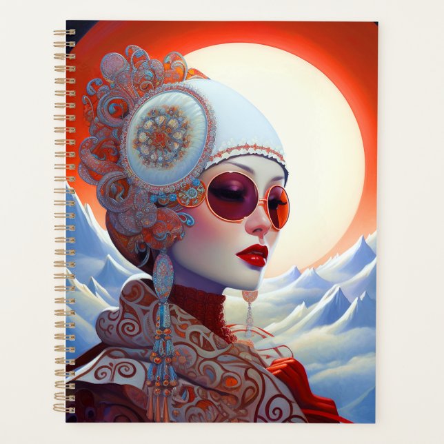 Surreal Lady Fantasy Art Planer (Vorderseite)