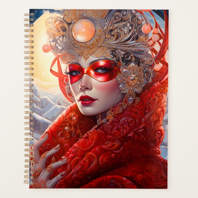 Surreal Lady Fantasy Art Planer (Vorderseite)