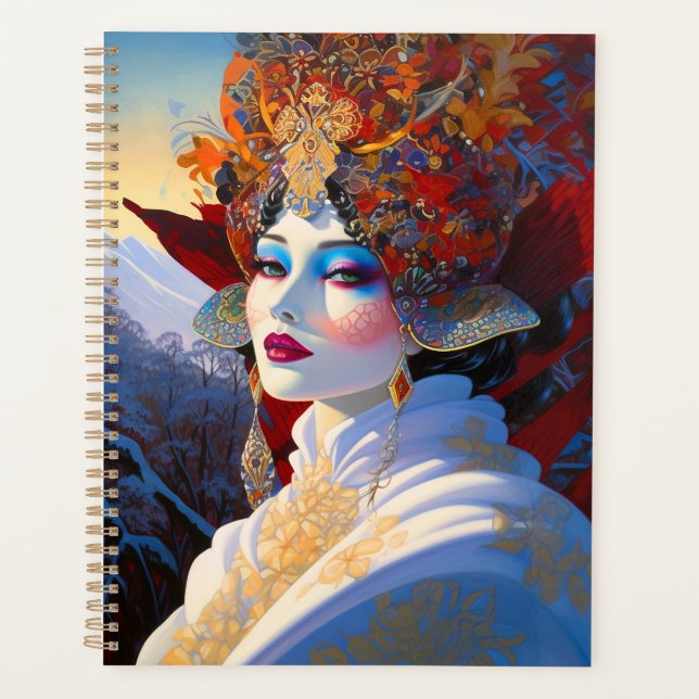 Surreal Lady Fantasy Art Planer (Vorderseite)
