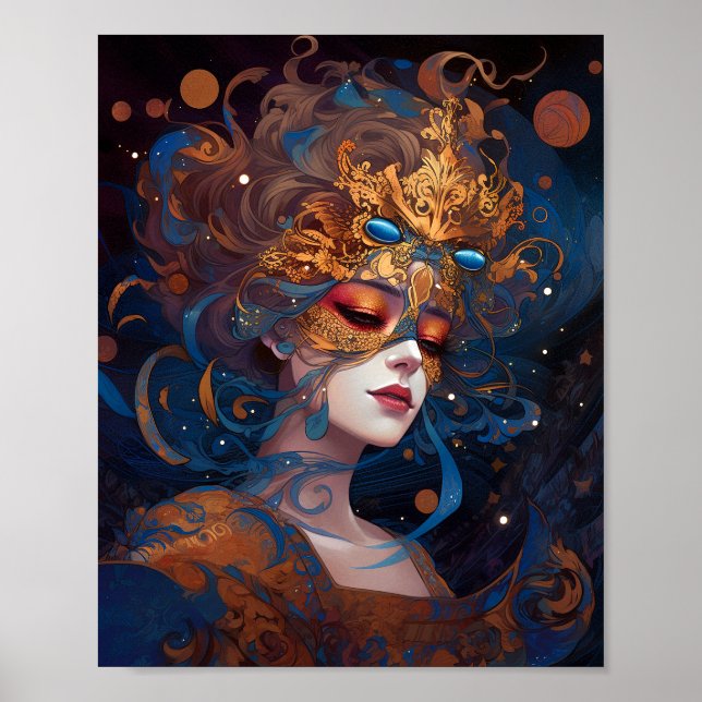 Surreal Lady Fantasy Art Poster (Vorne)