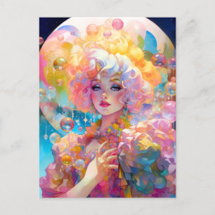 Surreal Lady Fantasy Art Postkarte