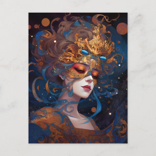 Surreal Lady Fantasy Art Postkarte