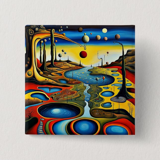Surreal Landscape Button (Vorderseite)