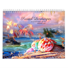 Surreal Landscape Colorful Nature Fantasy Malerei Kalender