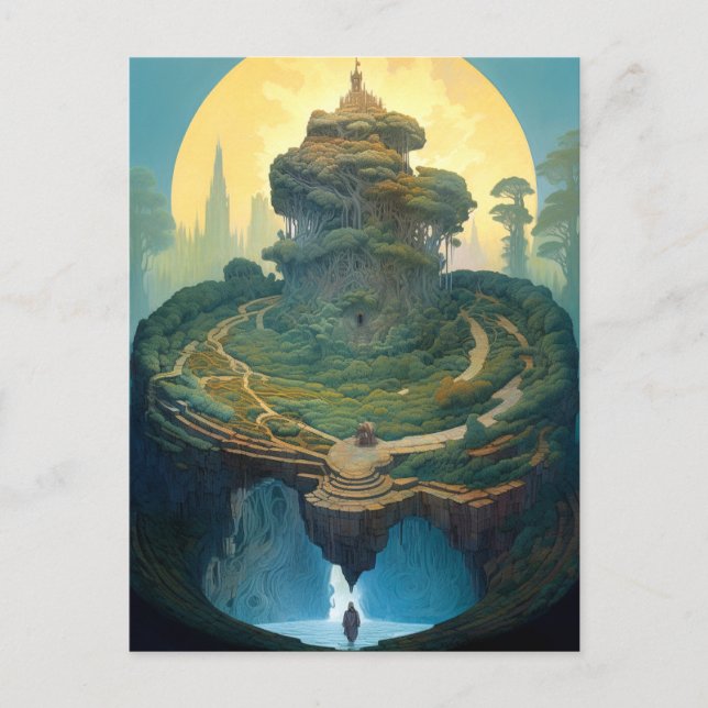 Surreal Landscape Fantasy Art Postkarte (Vorderseite)