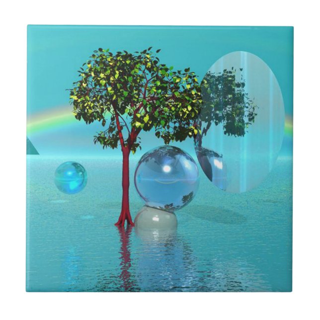 Surreal Landscape Fliese (Vorderseite)