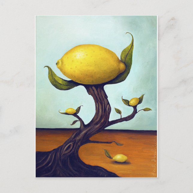 Surreal Lemon Tree Postkarte (Vorderseite)