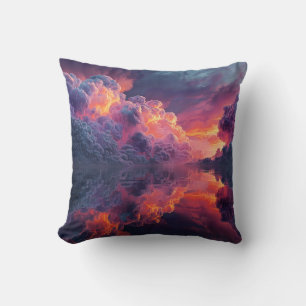 Surreal leuchtende Wolken des Sonnenuntergangs, ge Kissen