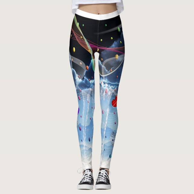 Surreal Lolipop Candy Leggings (Vorderseite)