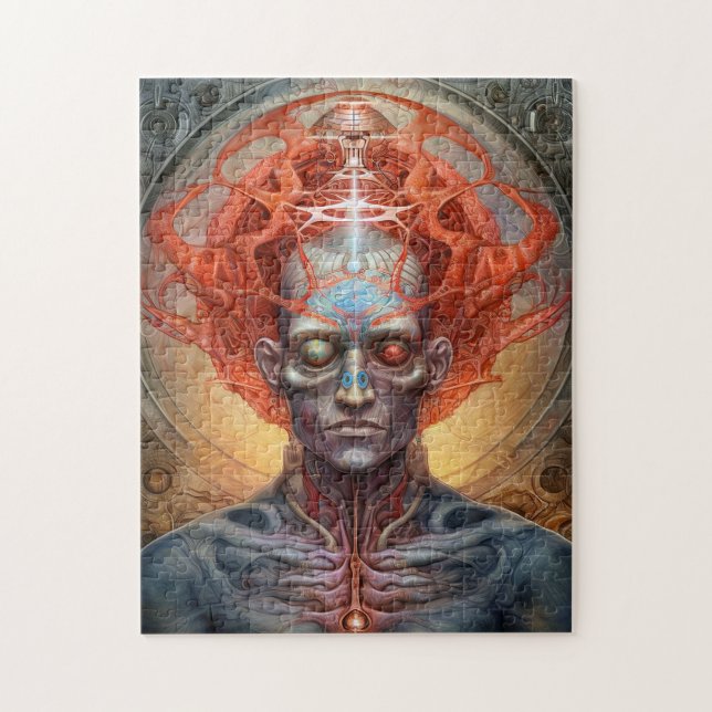 Surreal Man Visionary Art Puzzle (Vertikal)