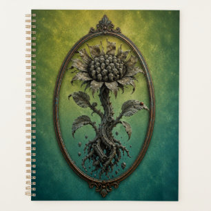 Surreal Many Faces Flower Notebook Planer