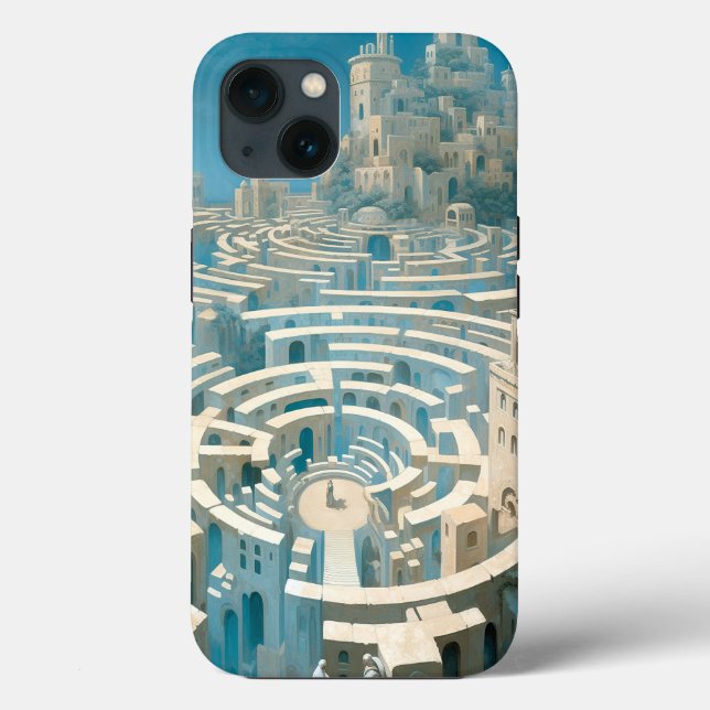 Surreal Maze City Case-Mate iPhone Hülle (Rückseite)