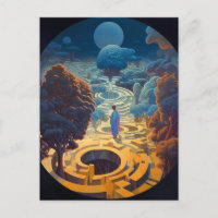 Surreal Maze Landscape Fantasy Art