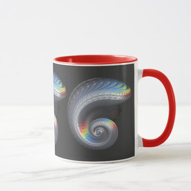 Surreal metallische versteinerte Tasse (Rechts)