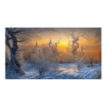 Surreal Moderne Abstrakte Winterherrschaft Schneel