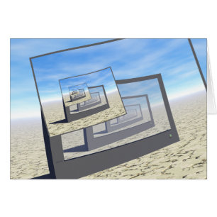 Surreal-Monitore mit unendlicher Schleife