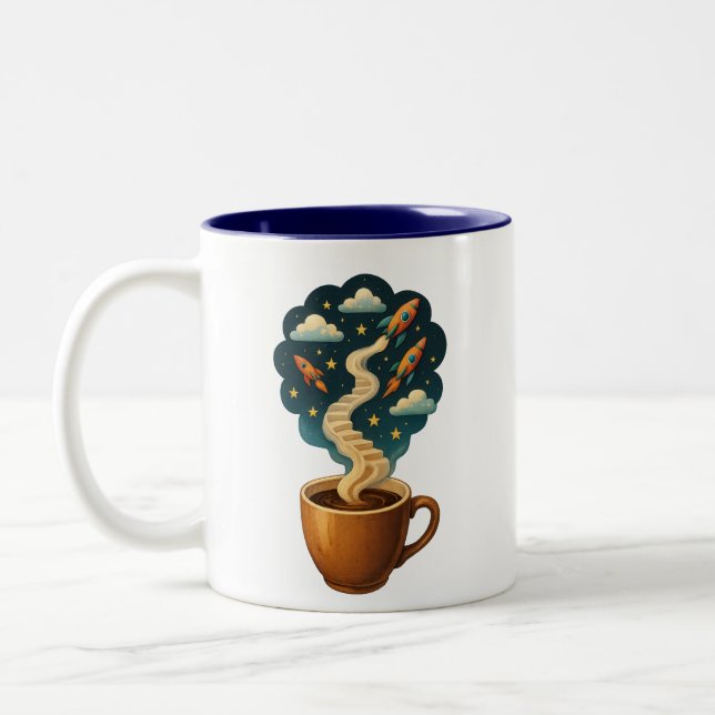 Surreal Motivierend Coffee Tasse Gift for Dreamers (Links)