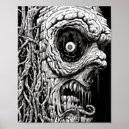 Surreal Nightmare Monster zerschmettert zwischen V Poster