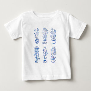 Surreal Ocean Botanik Baby T-shirt