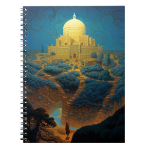 Surreal Palace Landschaft Notizblock