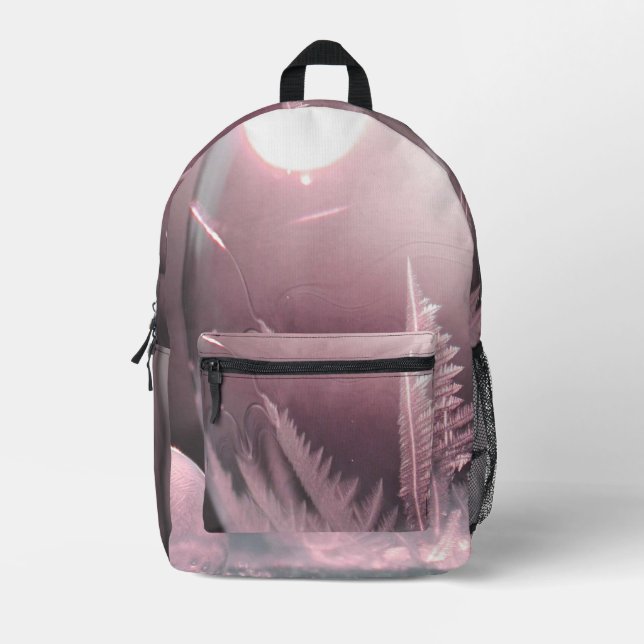 Surreal Pink Landscape Bedruckter Rucksack (Vorderseite)