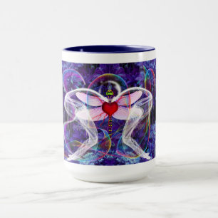 Surreal Psychedelic Dragon Fly Tasse