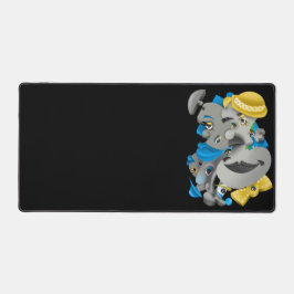 Surreal Puzzle Faces Schreibtischmatte