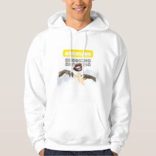 Surreal rauchende Lippen und Michelangelo-Hände Po Hoodie