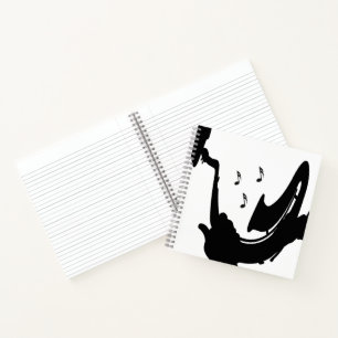 Surreal Saxophon Play Notizbuch