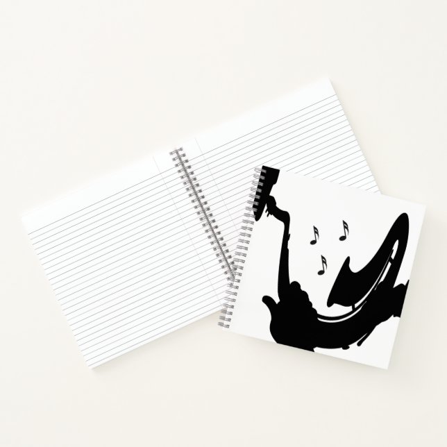 Surreal Saxophon Play Notizbuch (Innenseite)