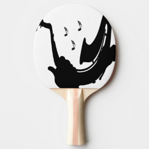 Surreal Saxophon Player Tischtennis Schläger