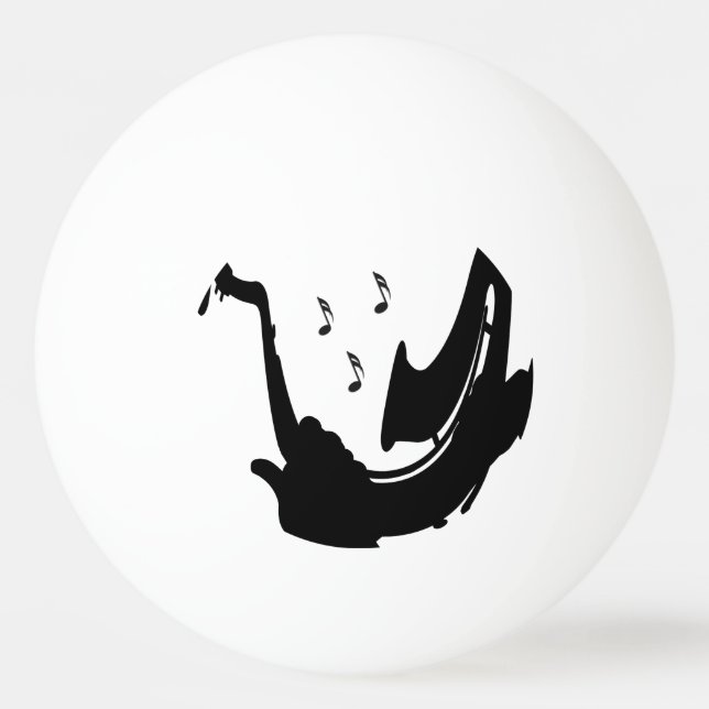 Surreal Saxophon Player Tischtennisball (Vorderseite)