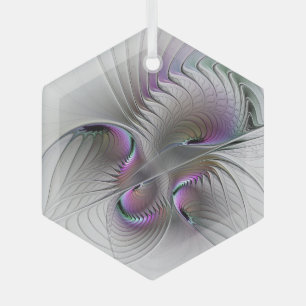Surreal scheue Schönheit moderne abstrakte Fraktal Ornament Aus Glas