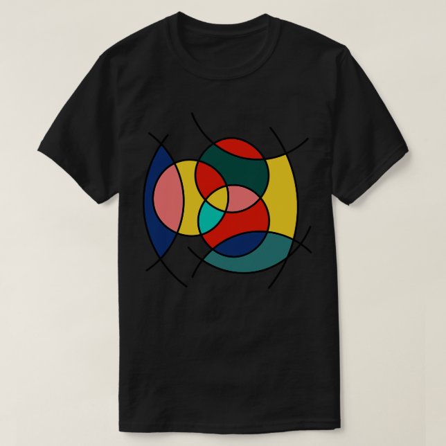 Surreal Shapes Miro Inspiriert 6 T-Shirt (Design vorne)