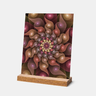 Surreal Shiny Blume Modernes Abstraktes Fraktal Ku Acrylschild