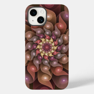 Surreal Shiny Blume Modernes Abstraktes Fraktal Ku Case-Mate iPhone 14 Hülle