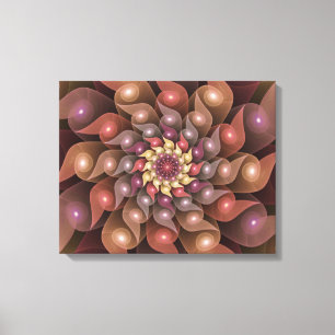 Surreal Shiny Blume Modernes Abstraktes Fraktal Ku Leinwanddruck