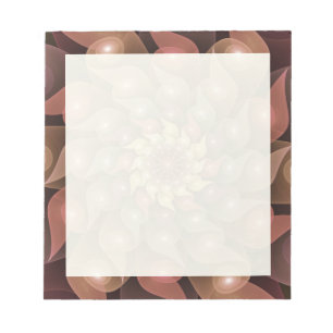 Surreal Shiny Blume Modernes Abstraktes Fraktal Ku Notizblock