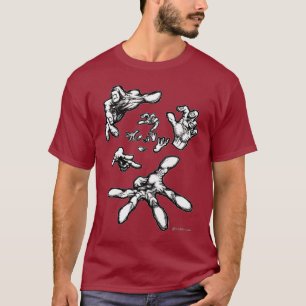 Surreal sich hin- und herbewegender HandT - Shirt