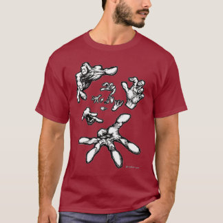 Surreal sich hin- und herbewegender HandT - Shirt