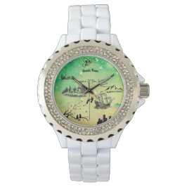 "Surreal Silouette 'Imagine If' Armbanduhr