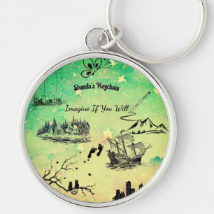 Surreal Silouettes 'Imagine If' Schlüsselanhänger