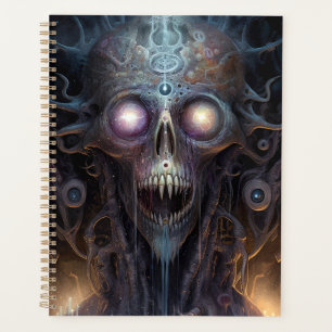 Surreal Skull Gothic Horror Art Planer