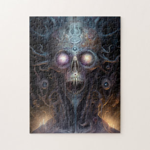 Surreal Skull Gothic Horror Art Puzzle