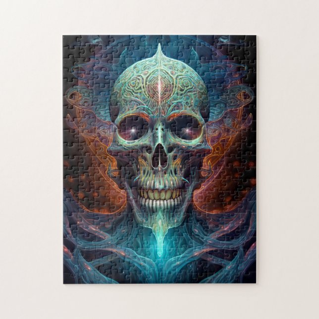 Surreal Skull Gothic Horror Art Puzzle (Vertikal)