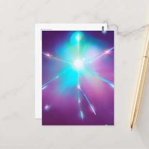 Surreal Space Star Postkarte