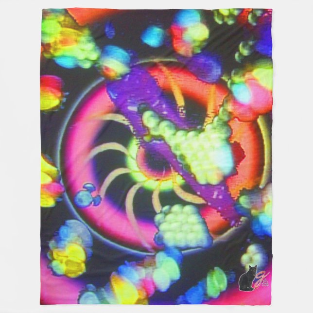 Surreal Spiral Fleece Blanket (Vorderseite)