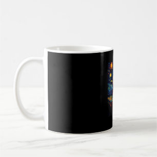 Surreal Starry Night Munchkin Cat Kaffeetasse