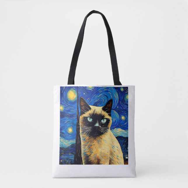 Surreal Starry Night Siamese Cat_1 (Vorderseite)